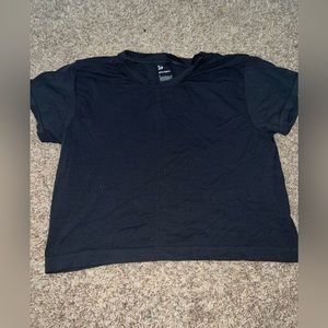 Workout Tee, black, size small